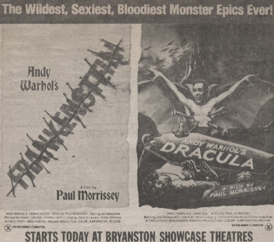 Andy Warhol's Frankenstein-Andy Warhol's Dracula Ad Mat.jpg