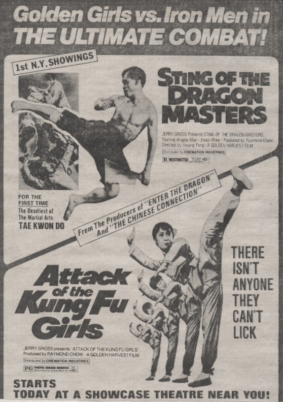 Sting Of The Dragon Masters-Attack Of The Kung Fu Girls Ad Mat.jpg